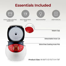Rice cooker with detachable inner lid, steam cap, and stick-free inner pot