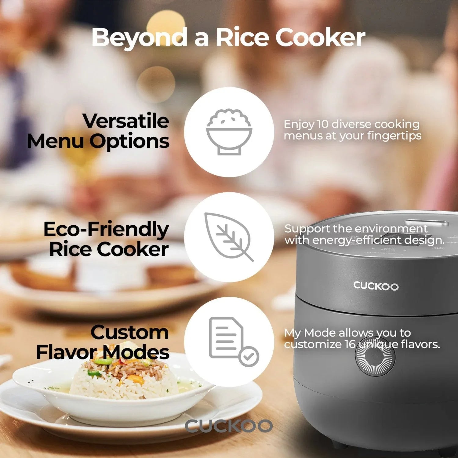 Cuckoo 3-Cup Rice Cooker & Warmer - USA MEGA SHOP