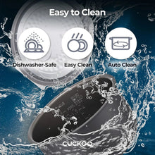 Rice cooker warmer with lid open and water spray around the base