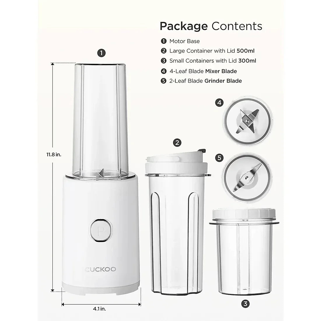 Cuckoo One-Touch Personal Blender and Food Mixer