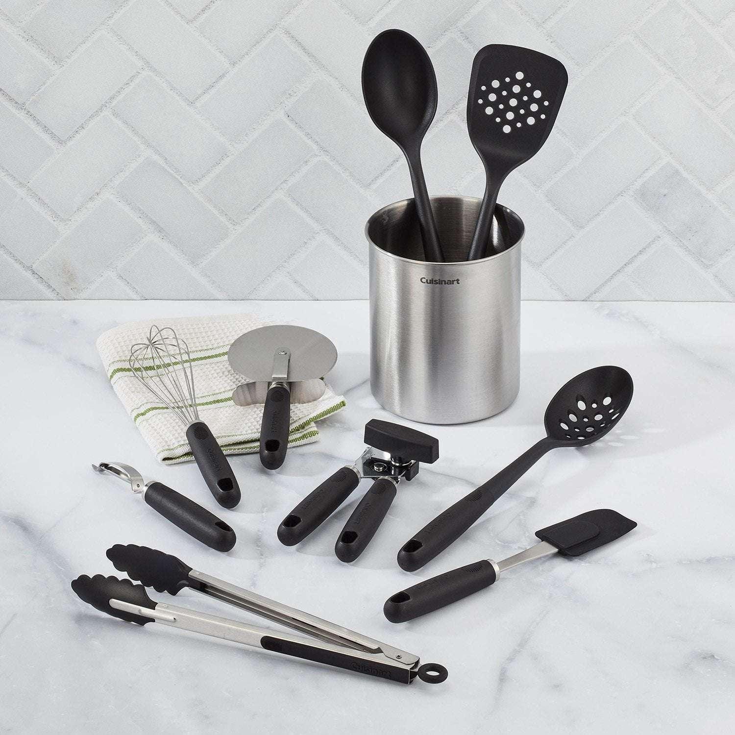 Cuisinart 10-Piece Primary Tool & Gadget Set with Stainless Steel Crock