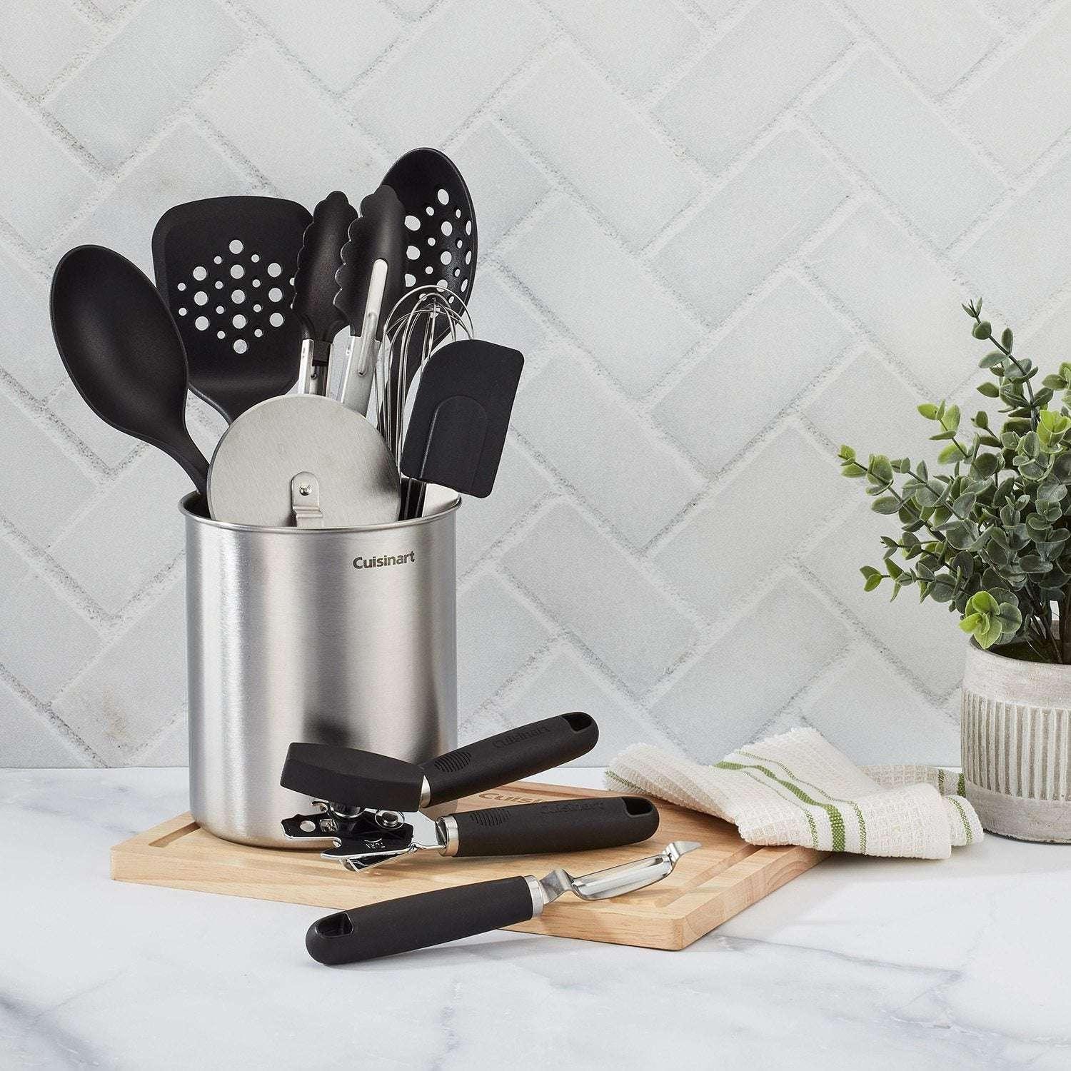 Cuisinart 10-Piece Primary Tool & Gadget Set with Stainless Steel Crock