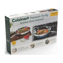 Cuisinart Tri-Ply stainless steel 2-piece skillet set product box