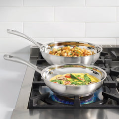 Cuisinart 2-Piece Stainless Steel 8” & 10” Skillet Set