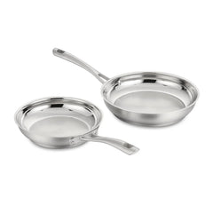 Cuisinart 2-Piece Stainless Steel 8” & 10” Skillet Set