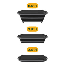 Cuisinart expandable prep and serve tub showing three height configurations