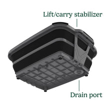 Cuisinart expandable prep and serve tub base with carry stabilizer and drain port
