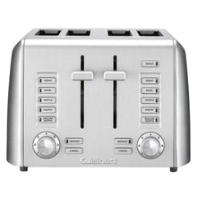 Cuisinart 4-slice toaster with dual lever handles and control dials
