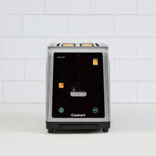 Cuisinart SimpliTouch XL 2-slice touchscreen toaster, front view