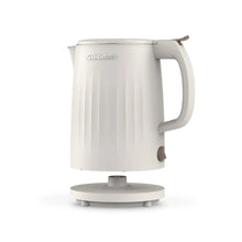 Cuisinart electric kettle, white side view with curved handle and spout