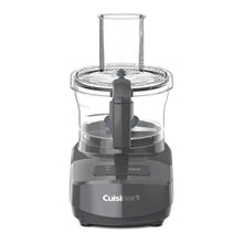 Cuisinart® 7-cup food processor with clear bowl and gray base, central feed tube