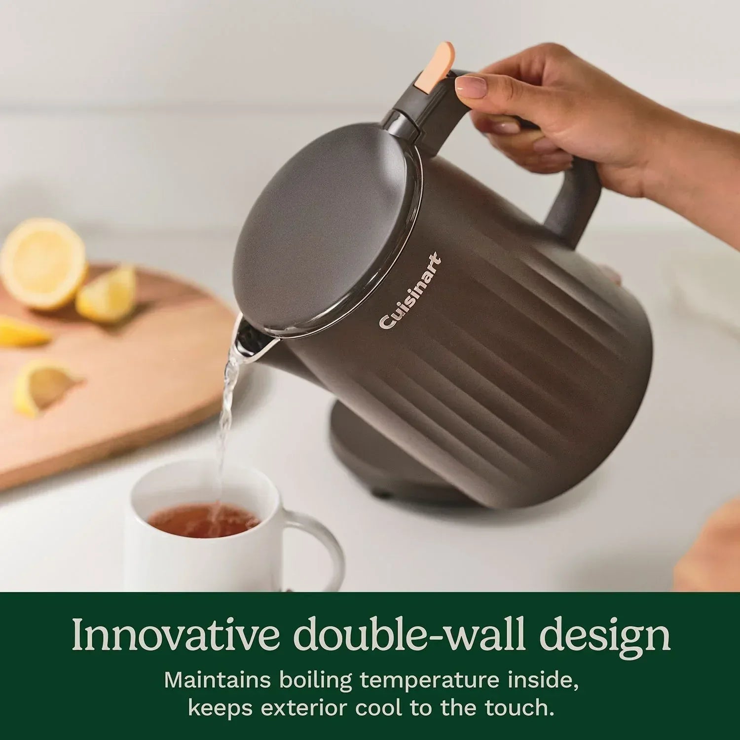 Cuisinart Soho 1-Liter Double-Wall Electric Kettle with Cord Storage