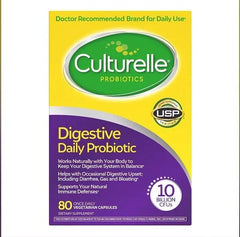 Culturelle Digestive Health Probiotic Capsules with Lactobacillus rhamnosus GG, 80 Count