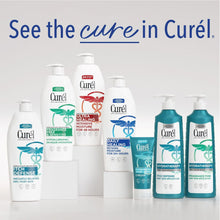 Set of moisturising lotion bottles, white and teal pumps and caps.