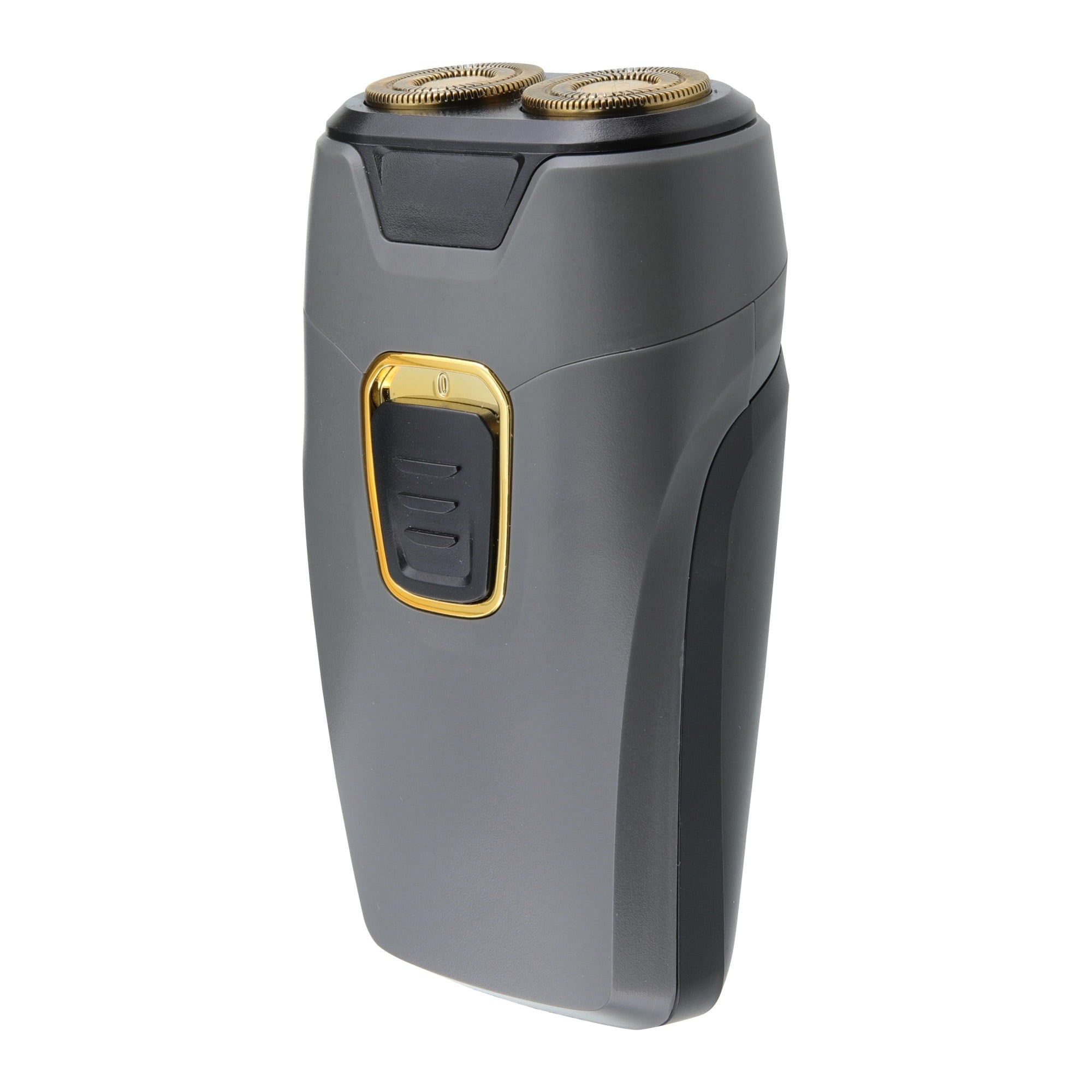 Cutting Edge Dual Rotary Travel Shaver Portable, Battery-Powered, Hypoallergenic Stainless Steel Blades, Includes 2 AA Batteries