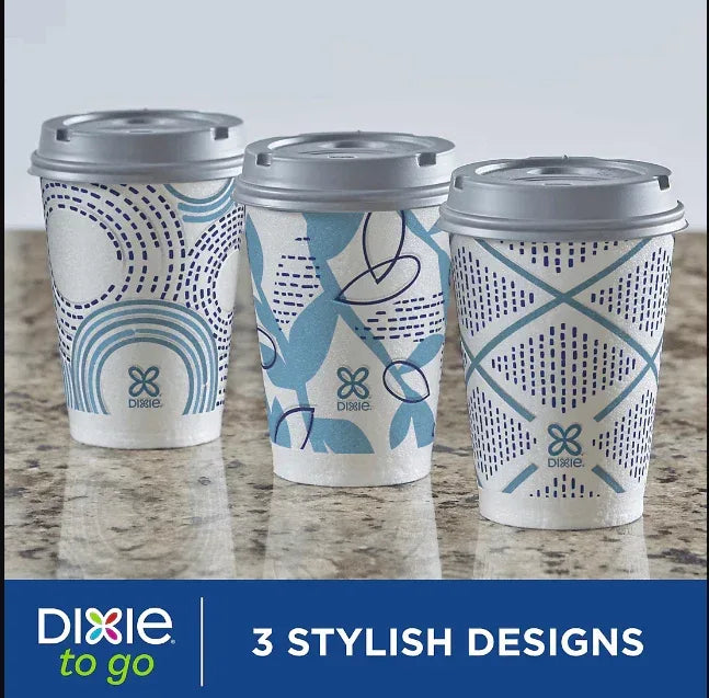 Dixie to Go Insulated Cups & Lids, 12 oz./80 ct. - USA MEGA SHOP