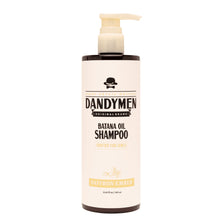 Hydrating shampoo bottle with pump, beige label—Saffron Ember