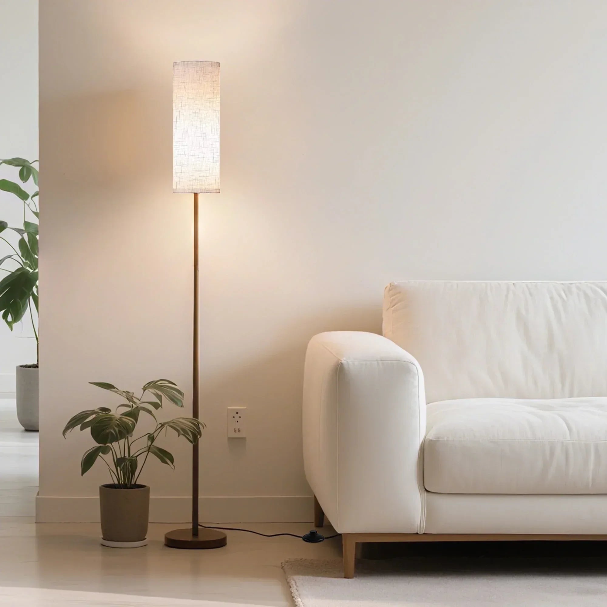 DAYBETTER LED Floor Lamp, with Remote Control, 3000K-6000K Stepless Dimming, 9W LED Bulbs, Standing Lamps for Living Room, Bedroom, Office - USA MEGA SHOP