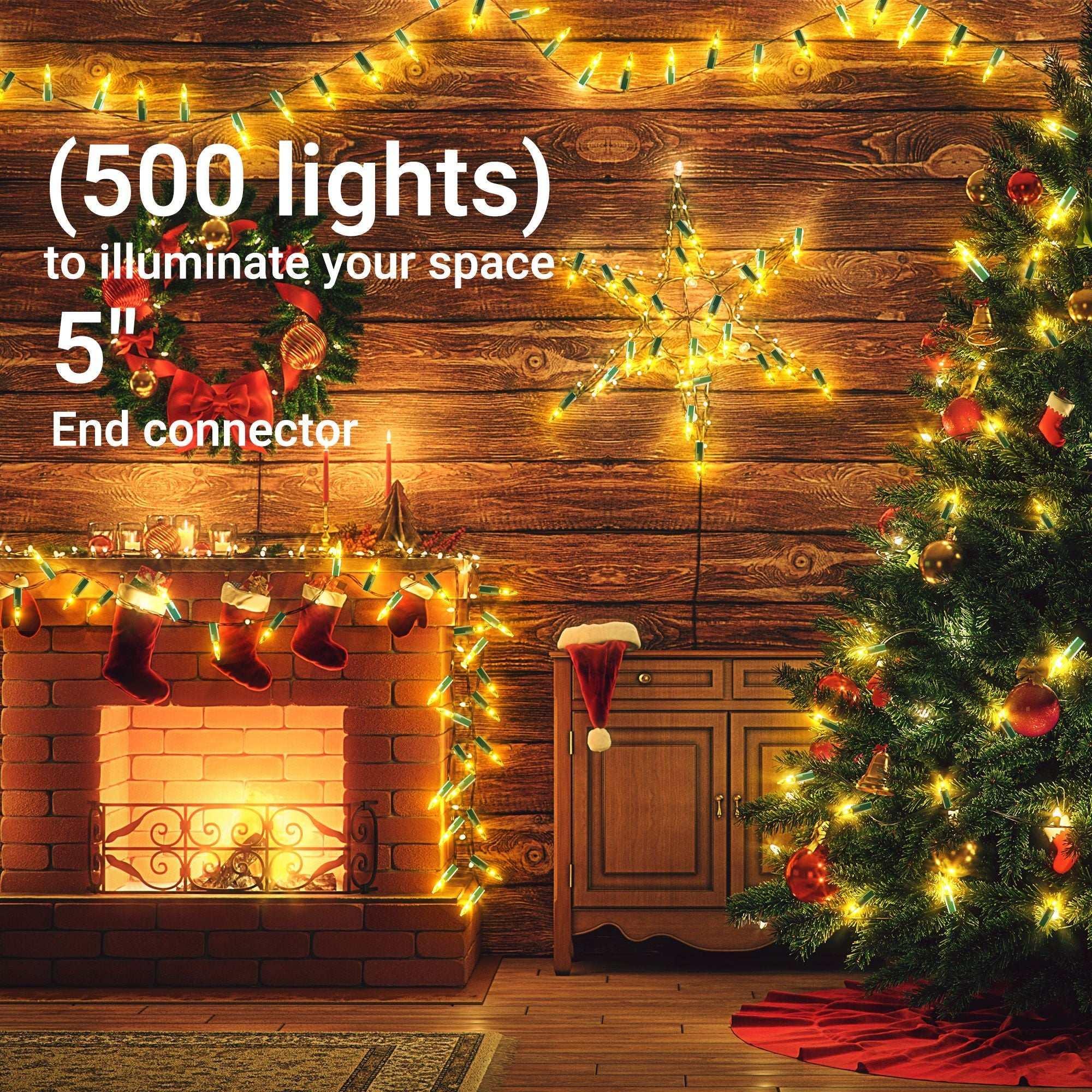 DAYBETTER Christmas String Lights, 16.4ft with 50 Count Mini Lights for Indoor and Outdoor, Christmas Tree Garland Birthday - USA MEGA SHOP