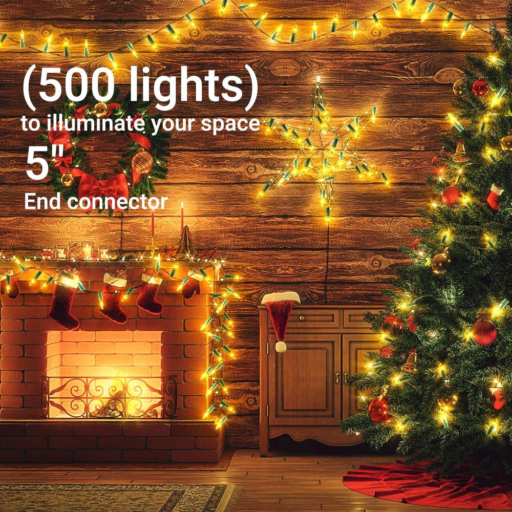DAYBETTER Christmas String Lights, 16.4ft with 50 Count Mini Lights for Indoor and Outdoor, Christmas Tree Garland Birthday - USA MEGA SHOP