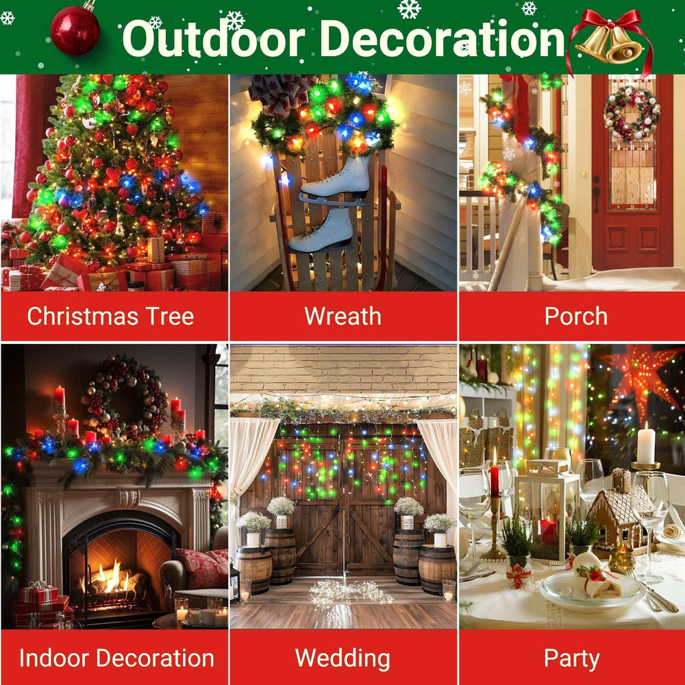 DAYBETTER Christmas String Lights, 16.4ft with 50 Count Mini Lights for Indoor and Outdoor, Christmas Tree Garland Birthday - USA MEGA SHOP