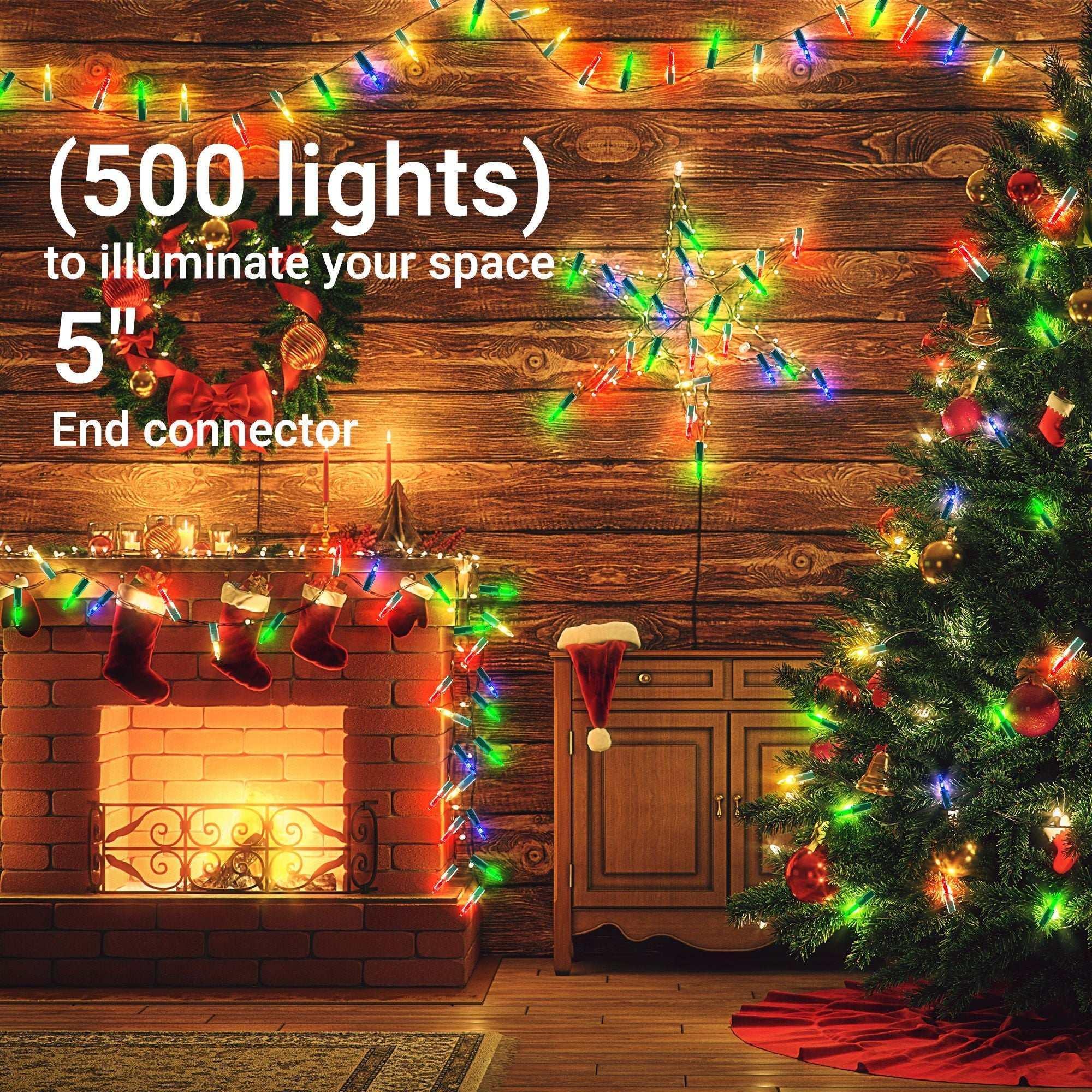 DAYBETTER Christmas String Lights, 16.4ft with 50 Count Mini Lights for Indoor and Outdoor, Christmas Tree Garland Birthday - USA MEGA SHOP