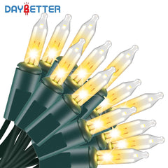 DAYBETTER Christmas String Lights, 16.4ft with 50 Count Mini Lights for Indoor and Outdoor, Christmas Tree Garland Birthday - USA MEGA SHOP