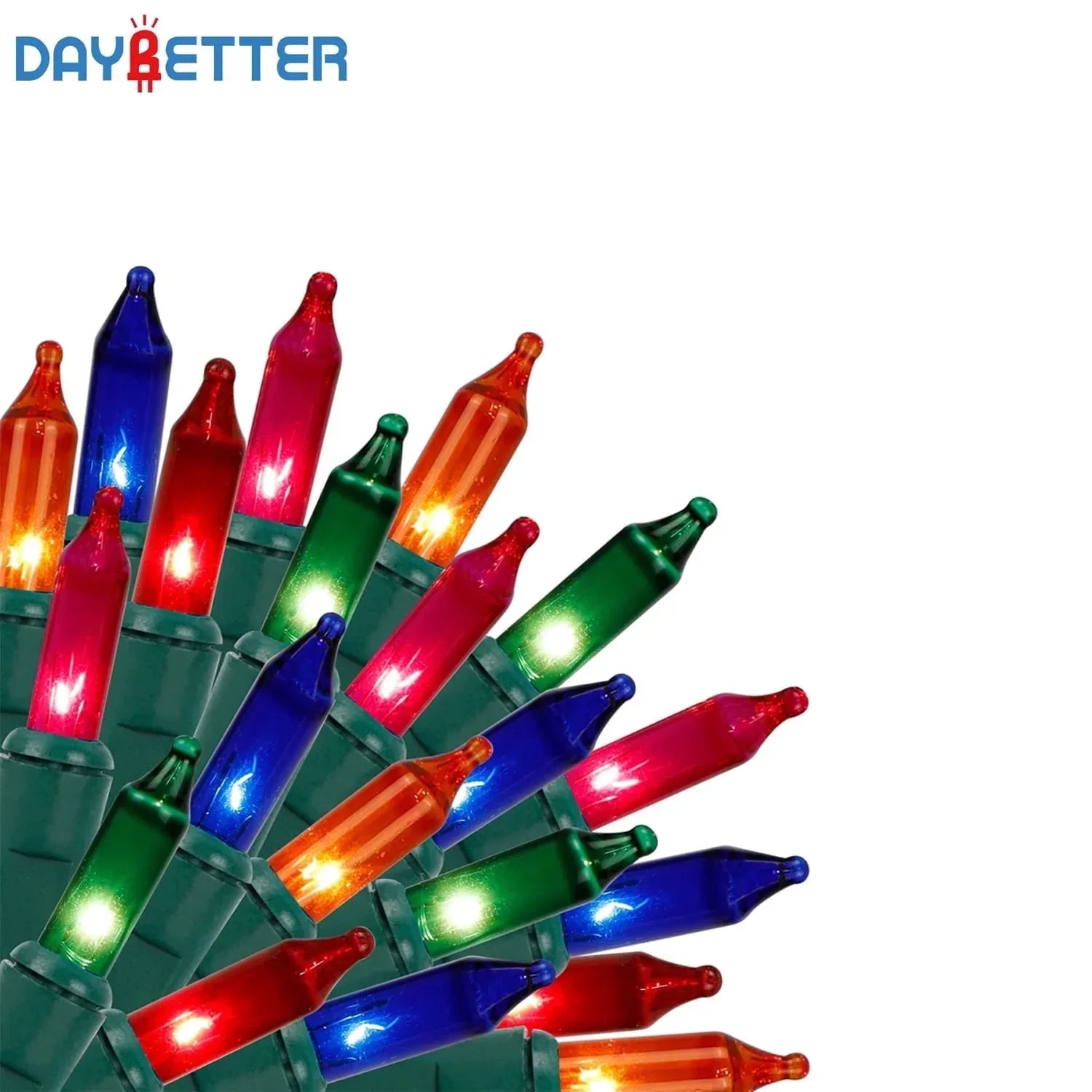 DAYBETTER Christmas String Lights, 16.4ft with 50 Count Mini Lights for Indoor and Outdoor, Christmas Tree Garland Birthday - USA MEGA SHOP