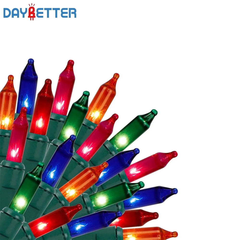 DAYBETTER Christmas String Lights, 16.4ft with 50 Count Mini Lights for Indoor and Outdoor, Christmas Tree Garland Birthday - USA MEGA SHOP