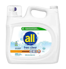 All free clear liquid laundry detergent jug, 208 oz with easy-pour handle