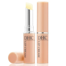 Lip cream stick set in peach-pink tubes with caps, DHC brand