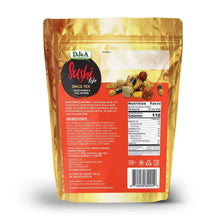Sushi snack mix pouch back with nutrition facts and ingredients panel