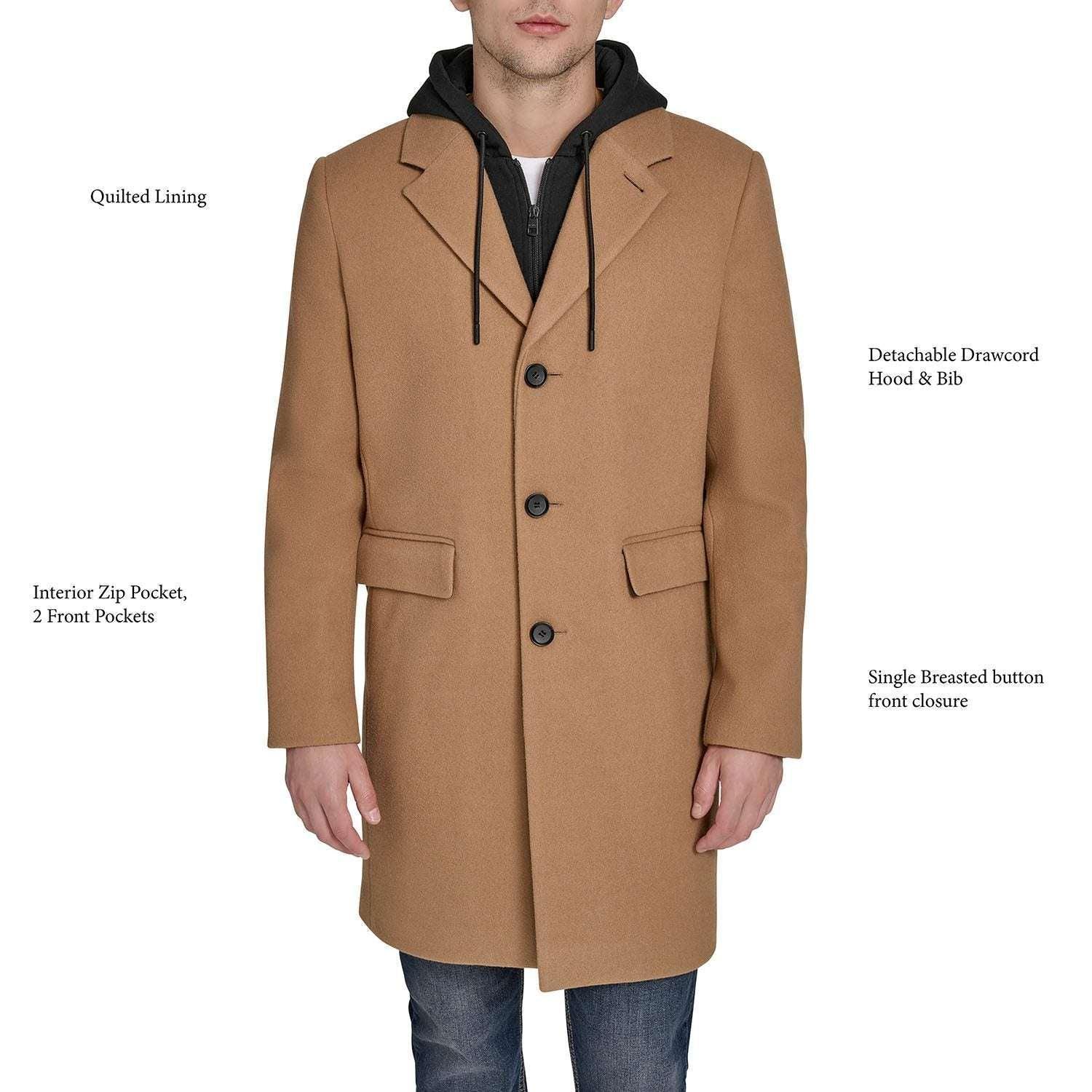 DKNY Men's Hooded Coat - USA MEGA SHOP