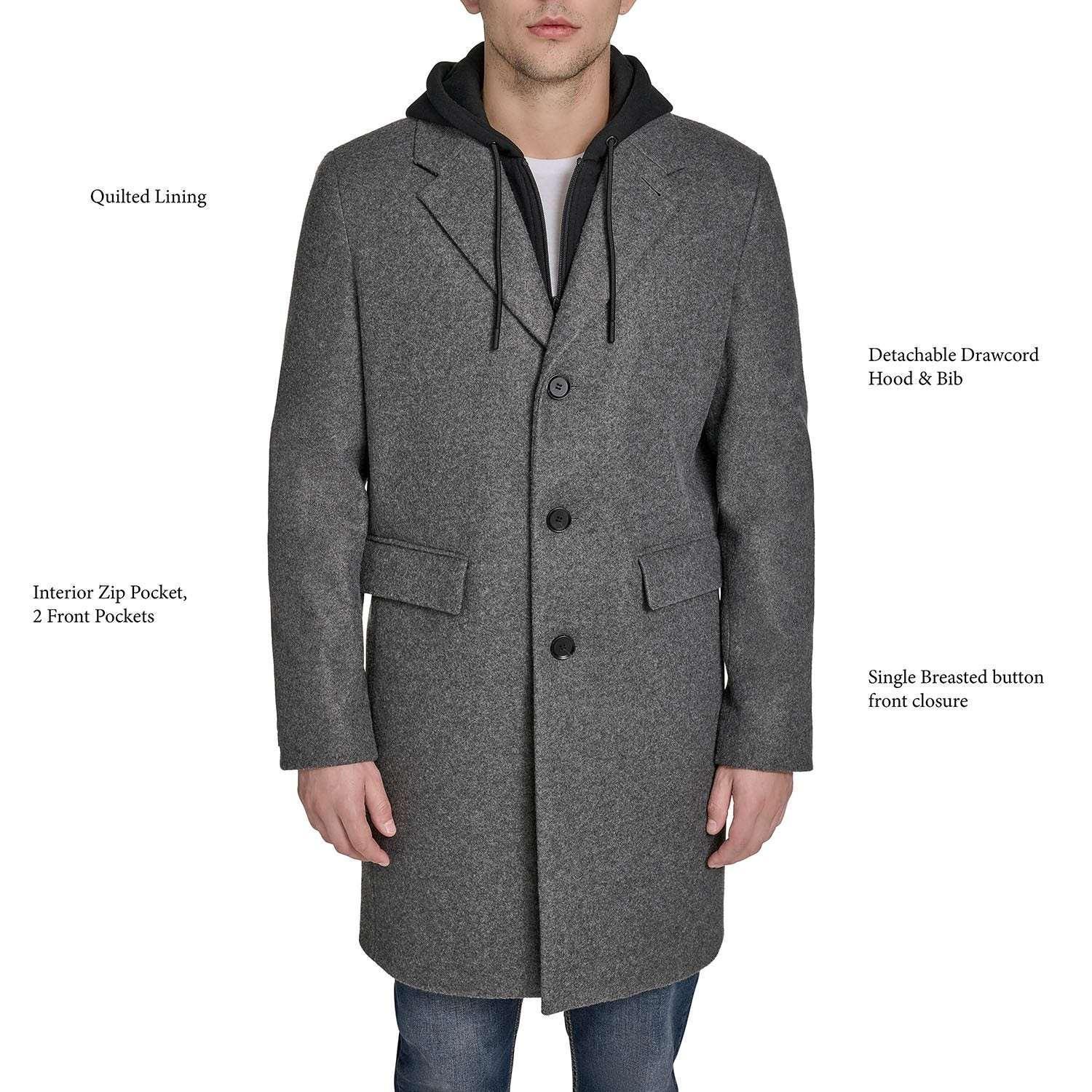 DKNY Men's Hooded Coat - USA MEGA SHOP