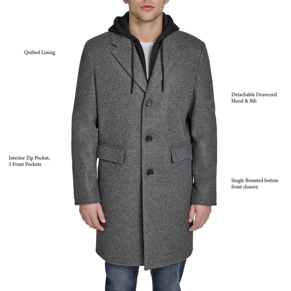 DKNY Men's Hooded Coat - USA MEGA SHOP