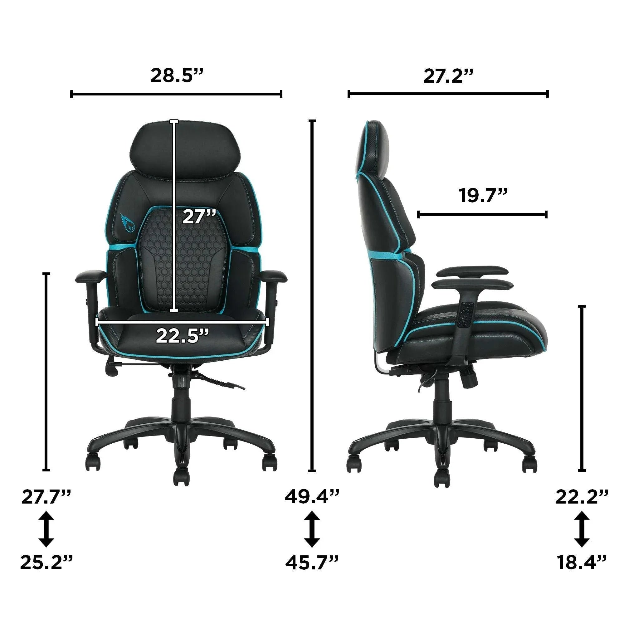 DPS Centurion Gaming Chair with Adjustable Headrest - USA MEGA SHOP