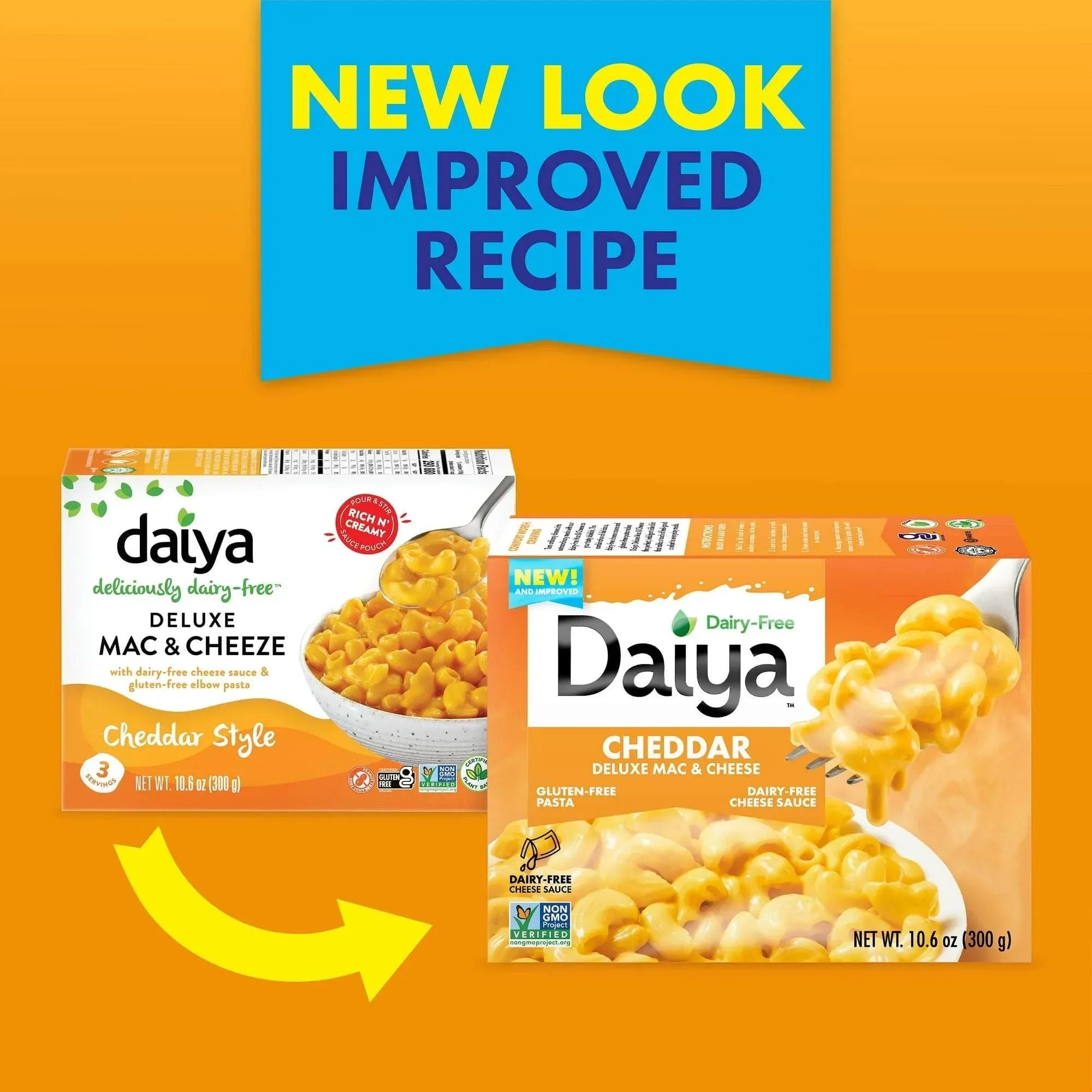 Daiya Dairy Free Gluten Free Deluxe Cheddar Mac & Cheese, Vegan, 10.6 oz (Shelf Stable) - USA MEGA SHOP