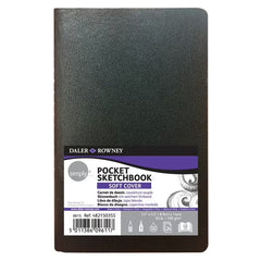 Daler-Rowney Simply... Sketchbook, Soft White, (100gsm), Softcover Binding, 48 Pages, 3.5" x 5.5"