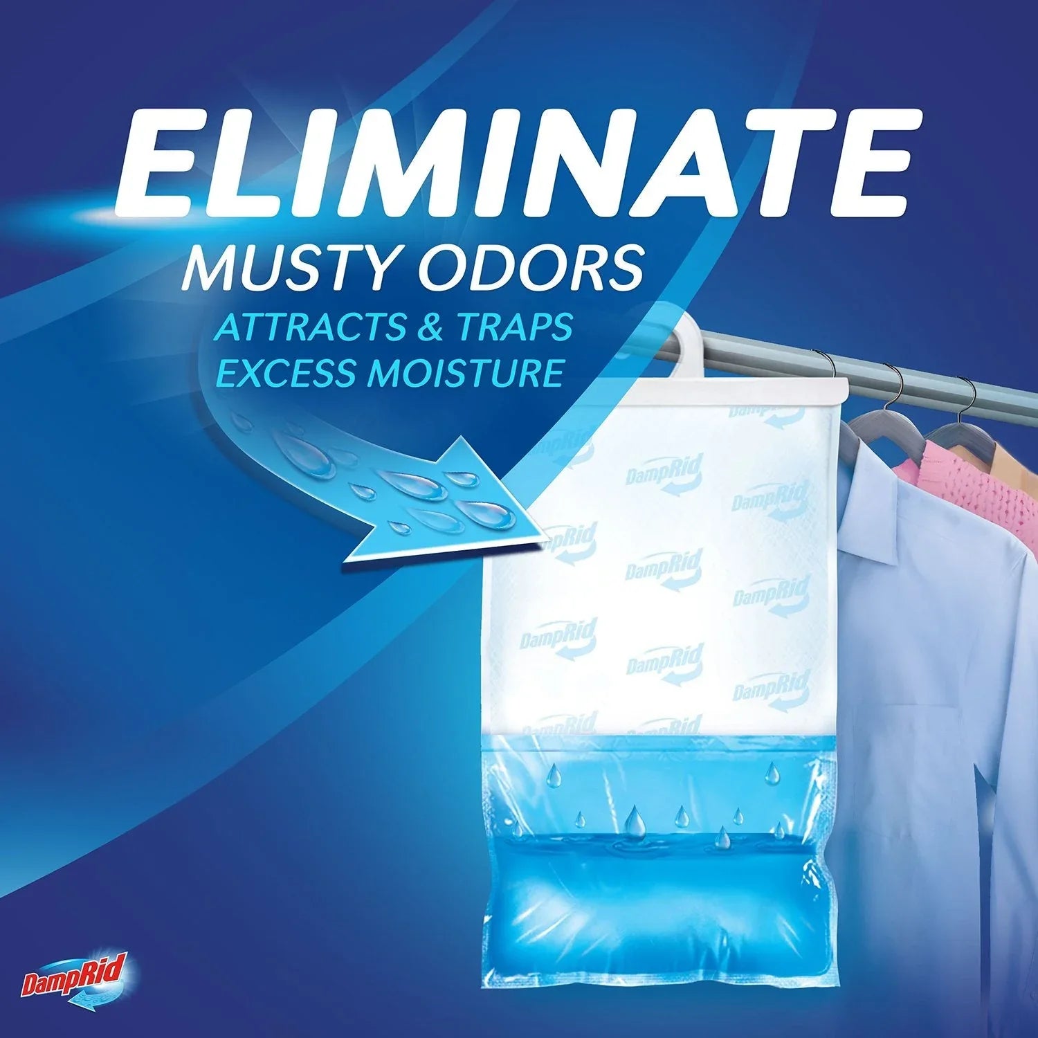 DampRid Max Moisture Absorber Hanging Bag, Fresh Scent 4 pk. - USA MEGA SHOP