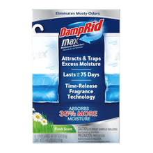 DampRid Max hanging moisture absorber bag, fresh scent, retail package front