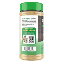 Dan-O's Original seasoning bottle with back label and barcode information