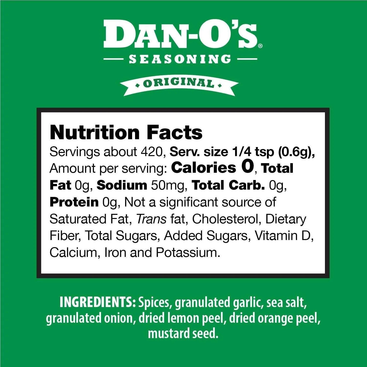Dan-O's Original Seasoning, 8.9 oz. - USA MEGA SHOP