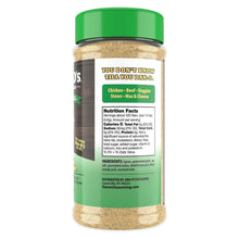 Dan-O's Original seasoning bottle with back nutrition facts and ingredient text