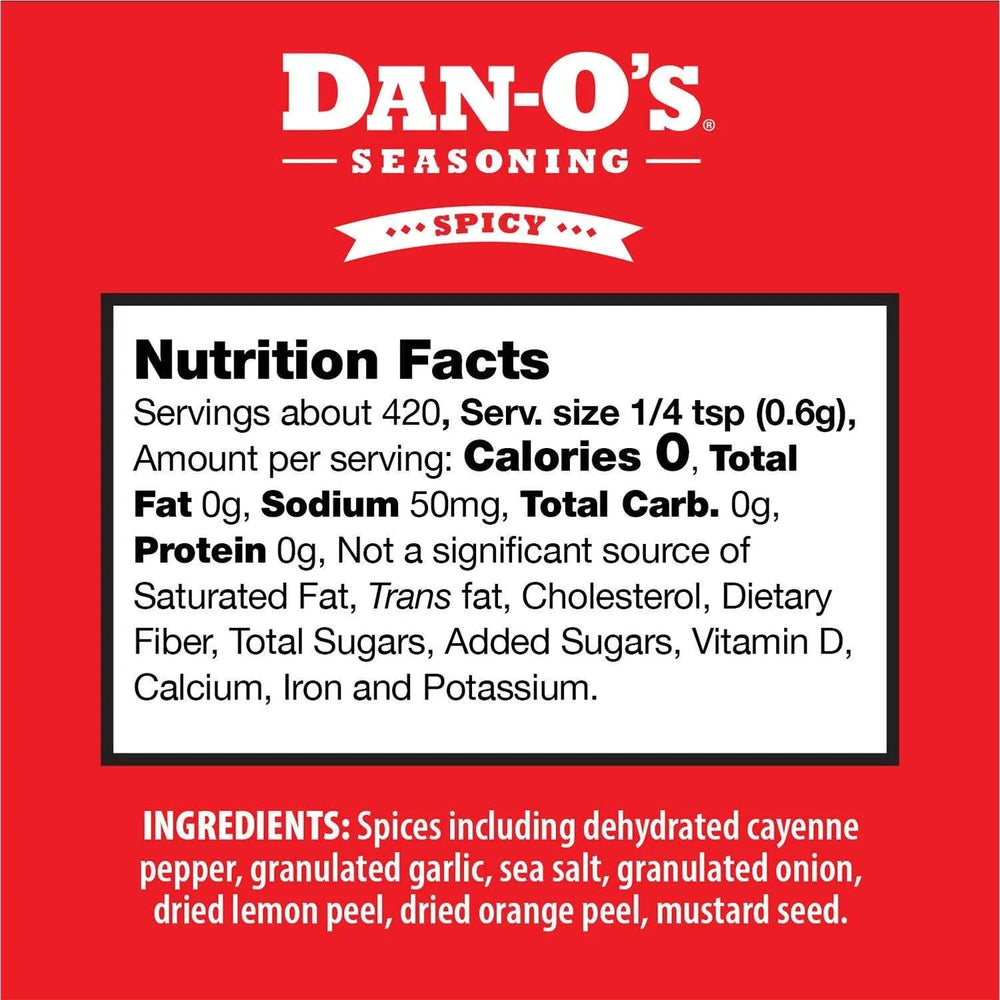 Dan-O's Spicy Seasoning, 8.9 oz. - USA MEGA SHOP