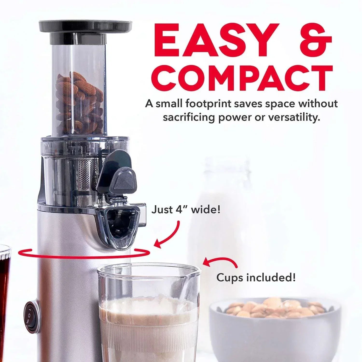 Dash Compact Cold Press Power Juicer