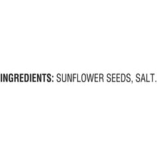 Ingredients list: sunflower seeds and salt