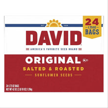 Original salted and roasted sunflower seed multipack front, 24 bags