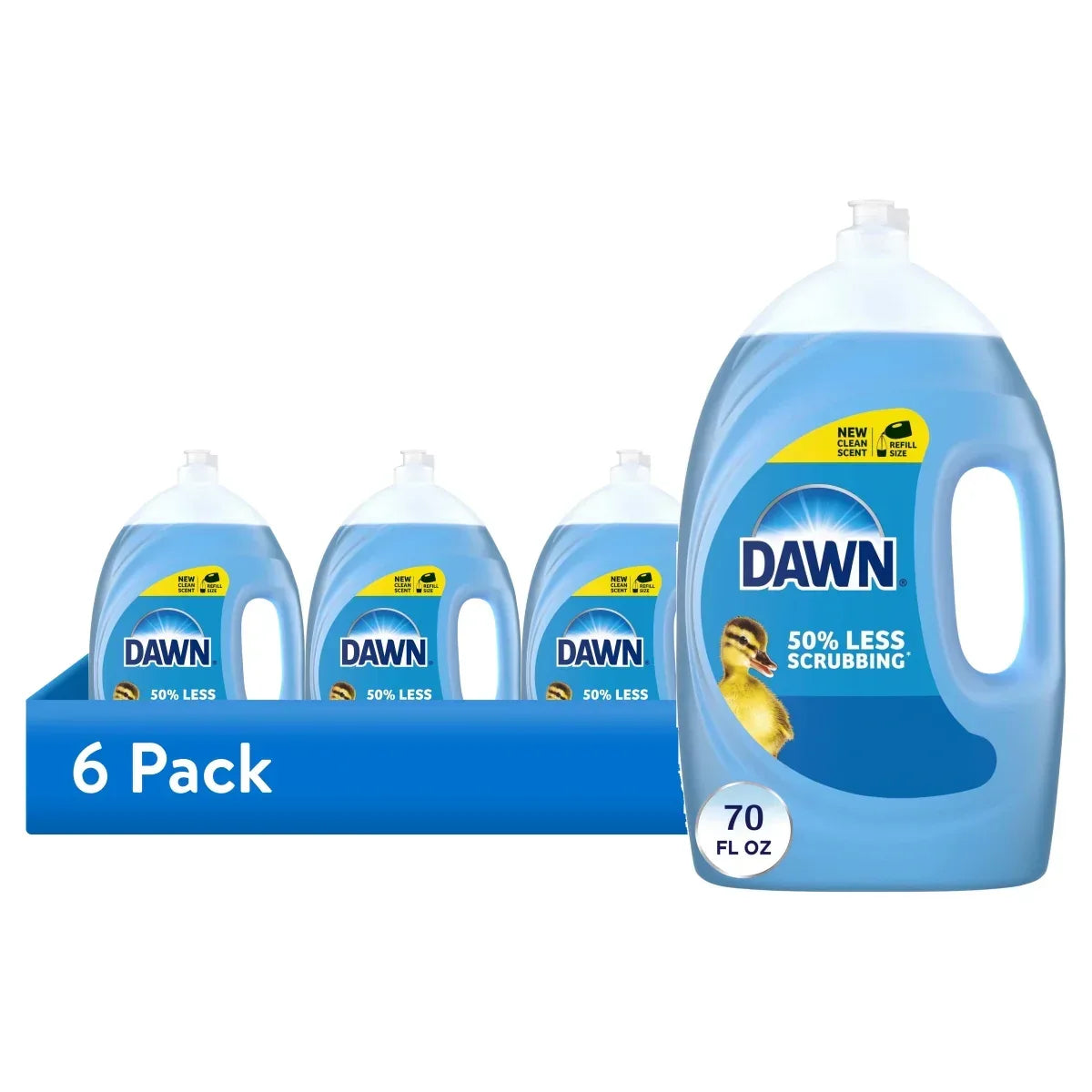 Dawn Ultra Dish Soap Liquid, Dishwashing Liquid, Grease Removal, Original, 70oz