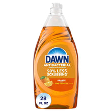 Dawn antibacterial orange hand soap bottle front with “28 fl oz” badge