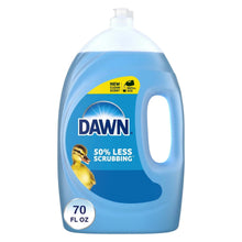 Dish soap liquid bottle, original, 70 fl oz, blue with pump